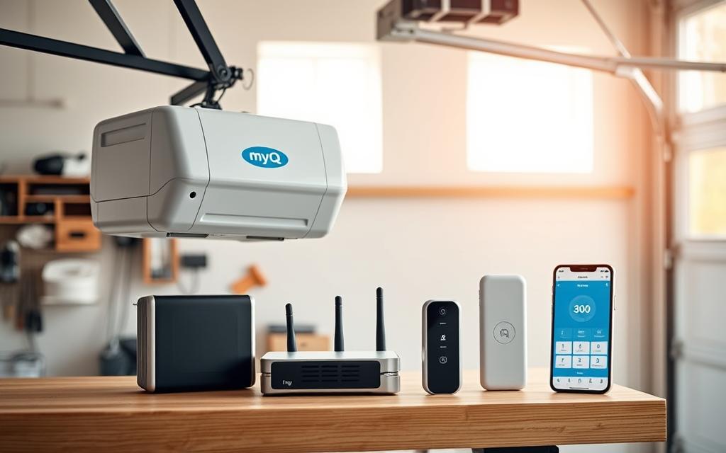 MyQ smart garage components