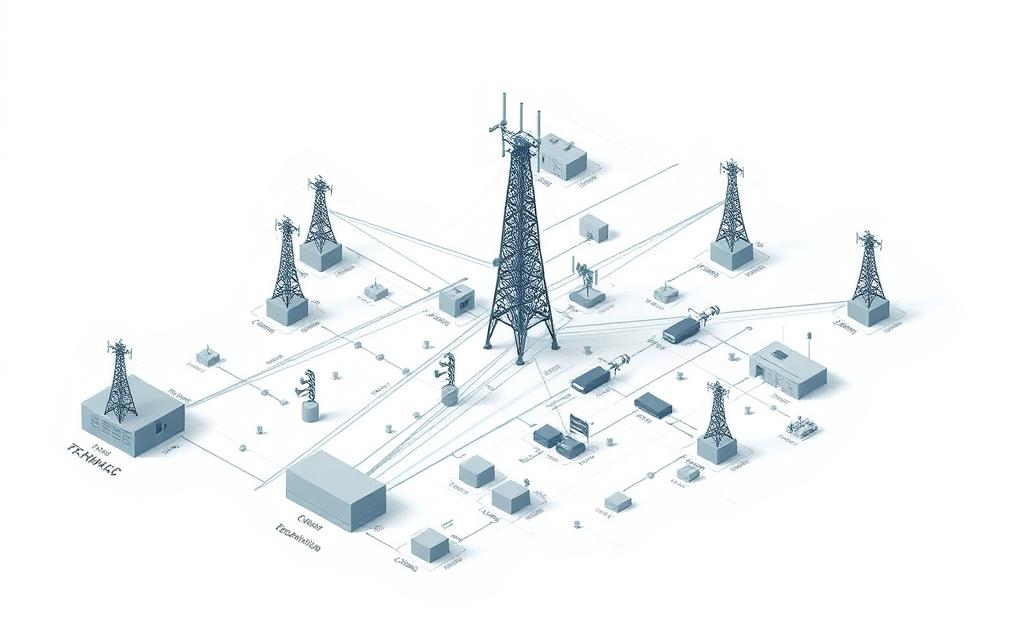 cellular network infrastructure diagram